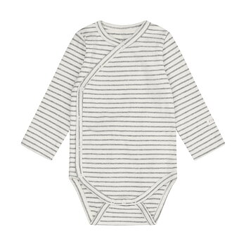 Wrap Body LS Rib Flint Gray Melange