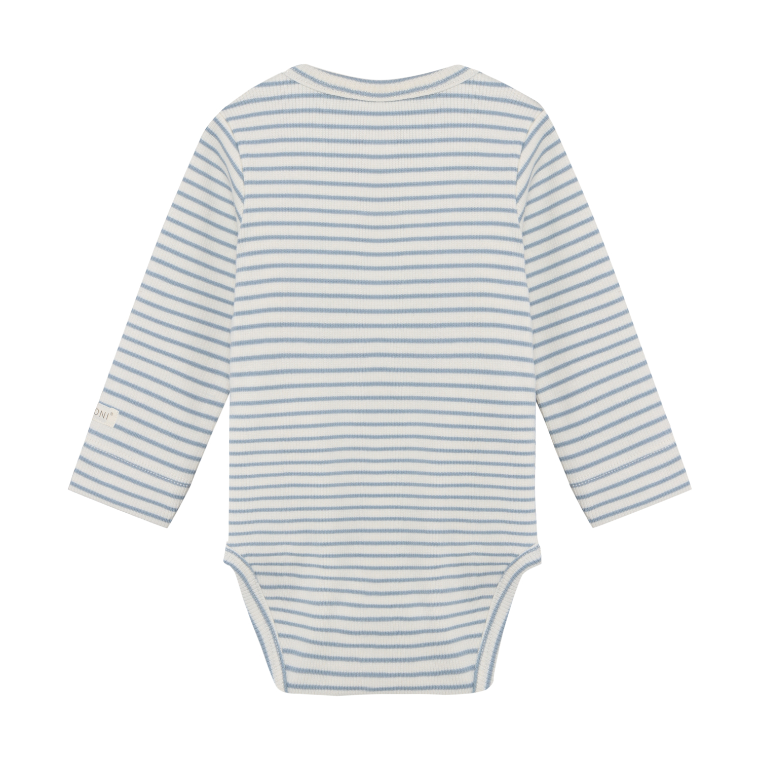 Wrap Body LS Rib Dusty Blue - 2