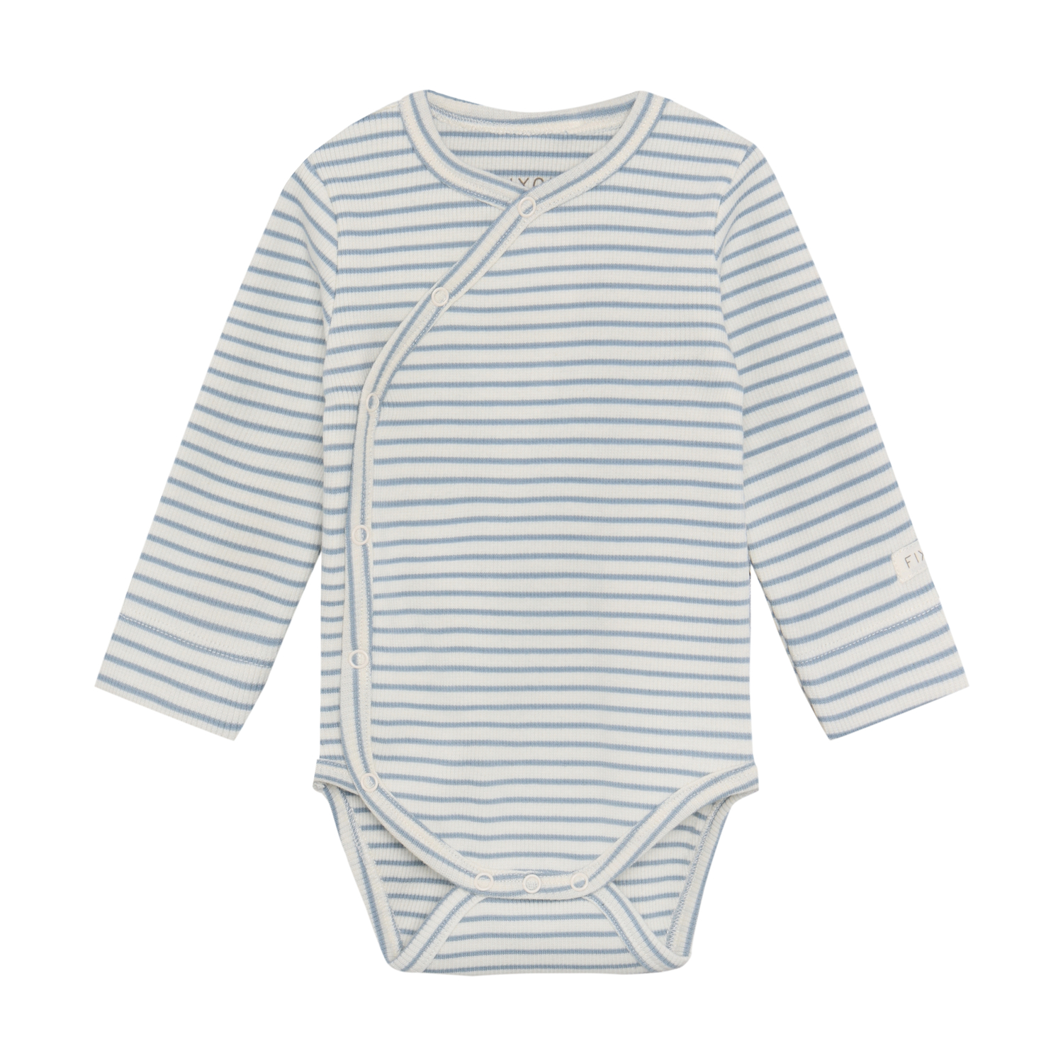 Wrap Body LS Rib Dusty Blue
