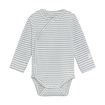 Wrap Body LS Rib Dusty Blue