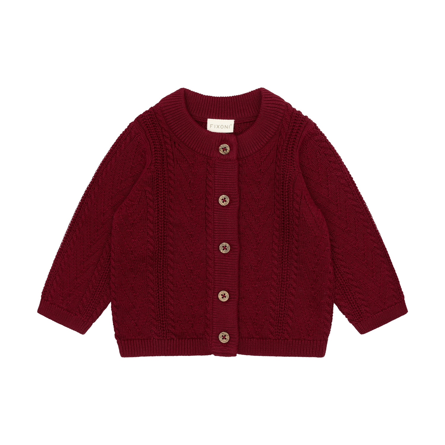 Cardigan Knit Tibetan Red
