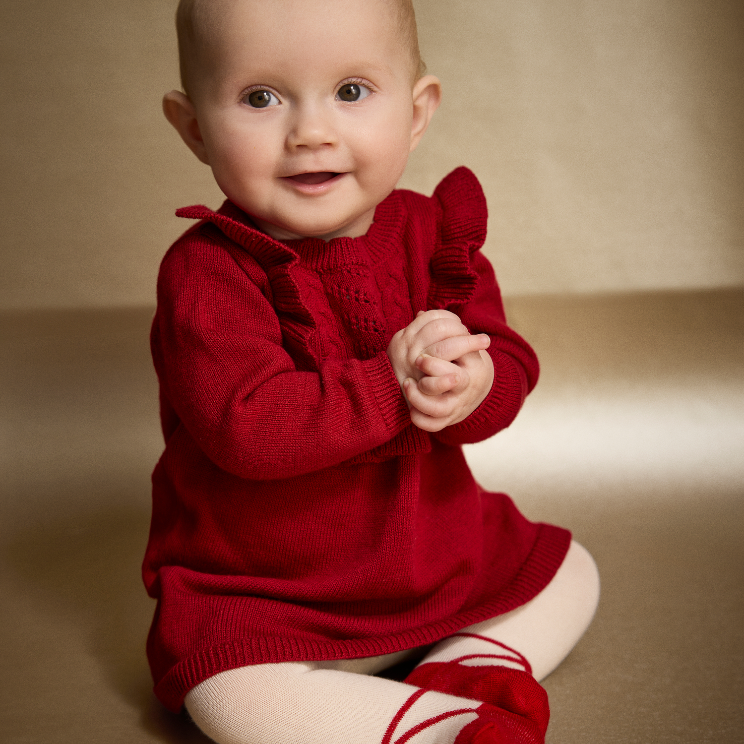 Dress LS Knit Rio Red - 5