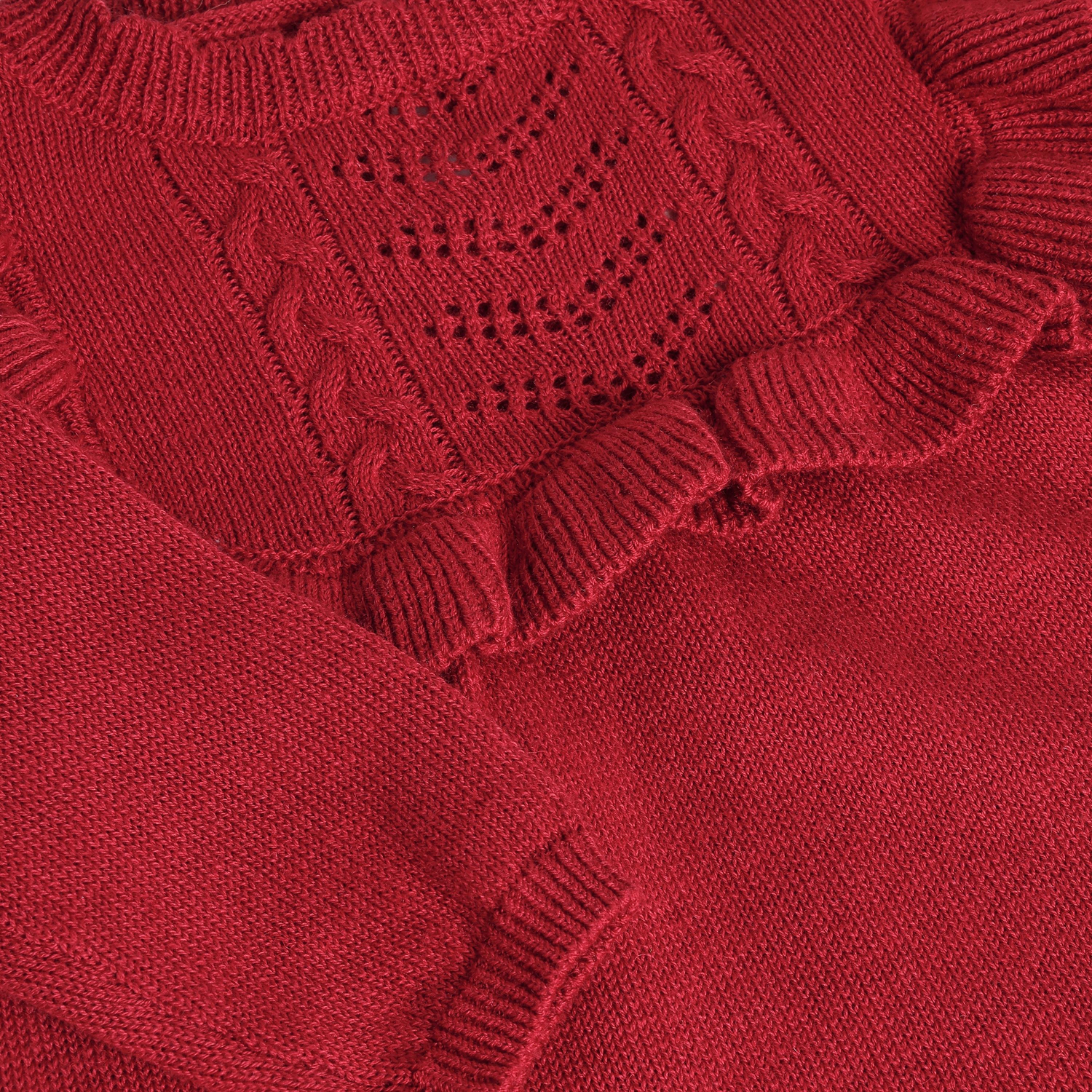 Dress LS Knit Rio Red - 3