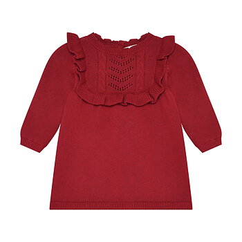 Dress LS Knit Rio Red