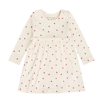 Body Dress LS AOP Rib Eggnog