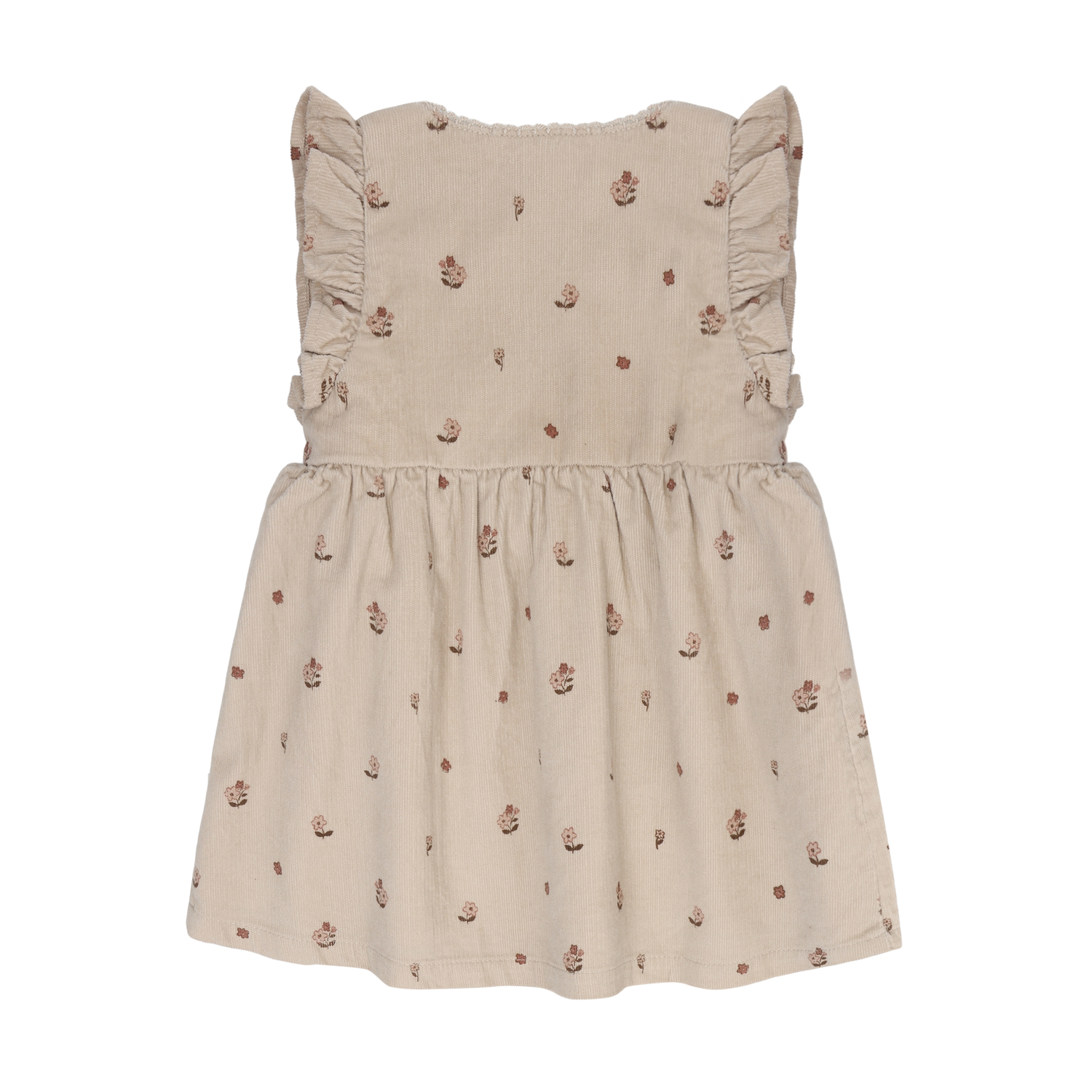 Dress SS AOP Cord. w. Lining Feather Gray - 2