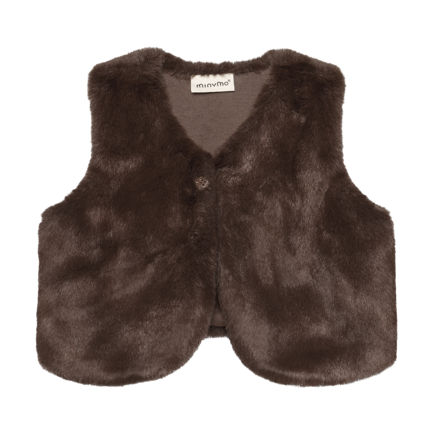 Vest Fake Fur Chocolate Chip