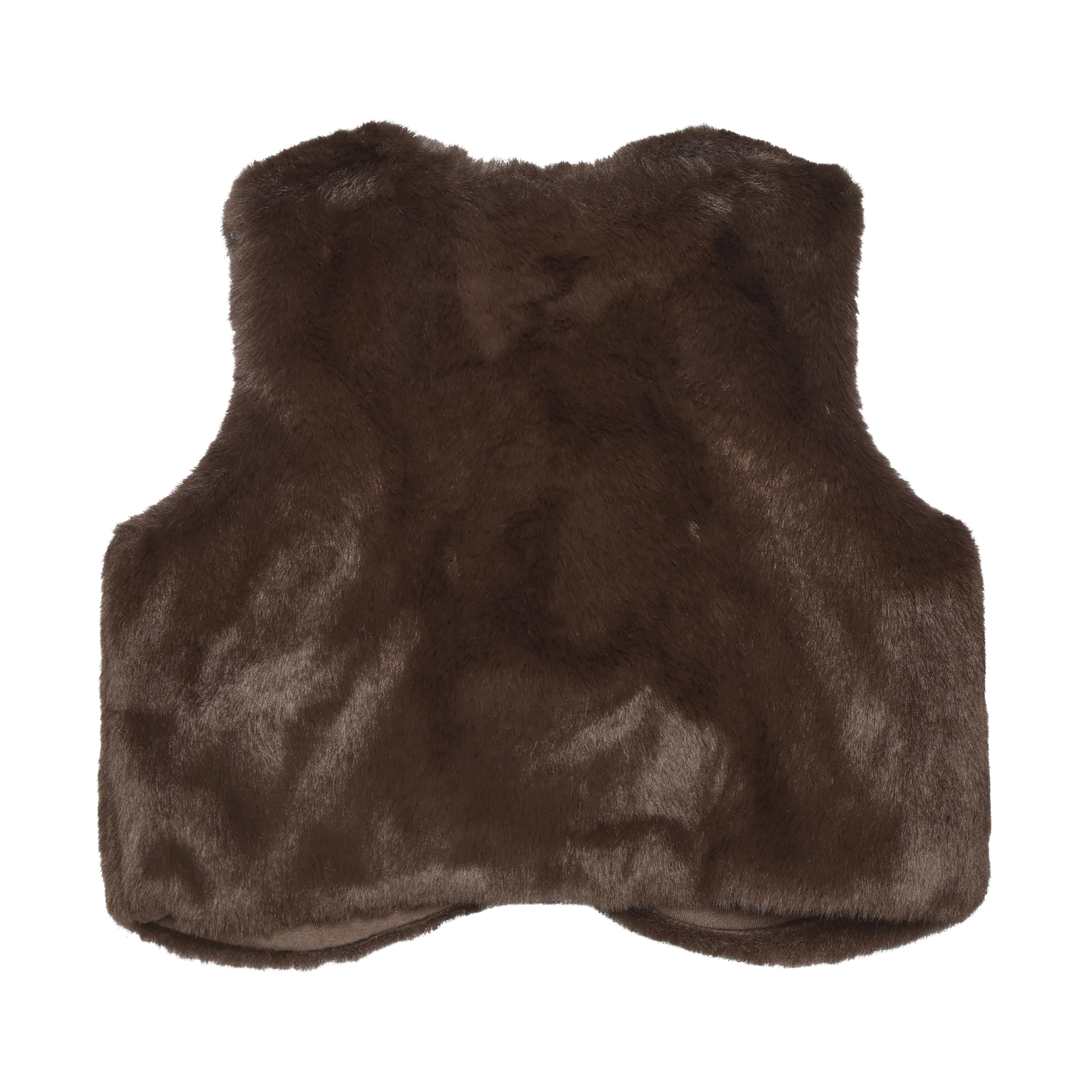 Vest Fake Fur Chocolate Chip - 2