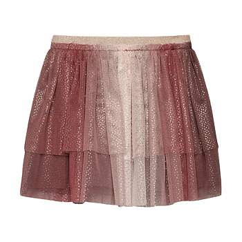 Skirt Mesh W. Glitter Huckleberry