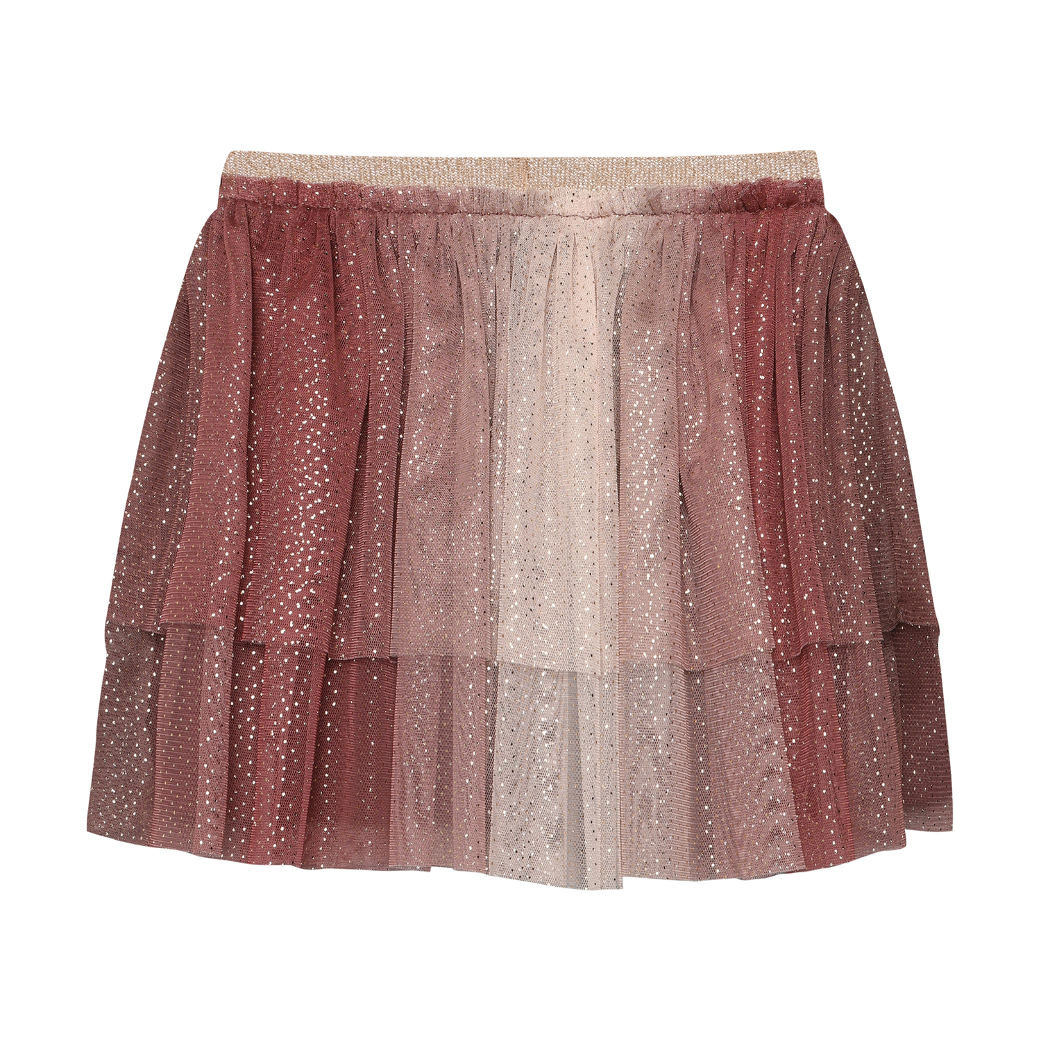Skirt Mesh W. Glitter Huckleberry - 2