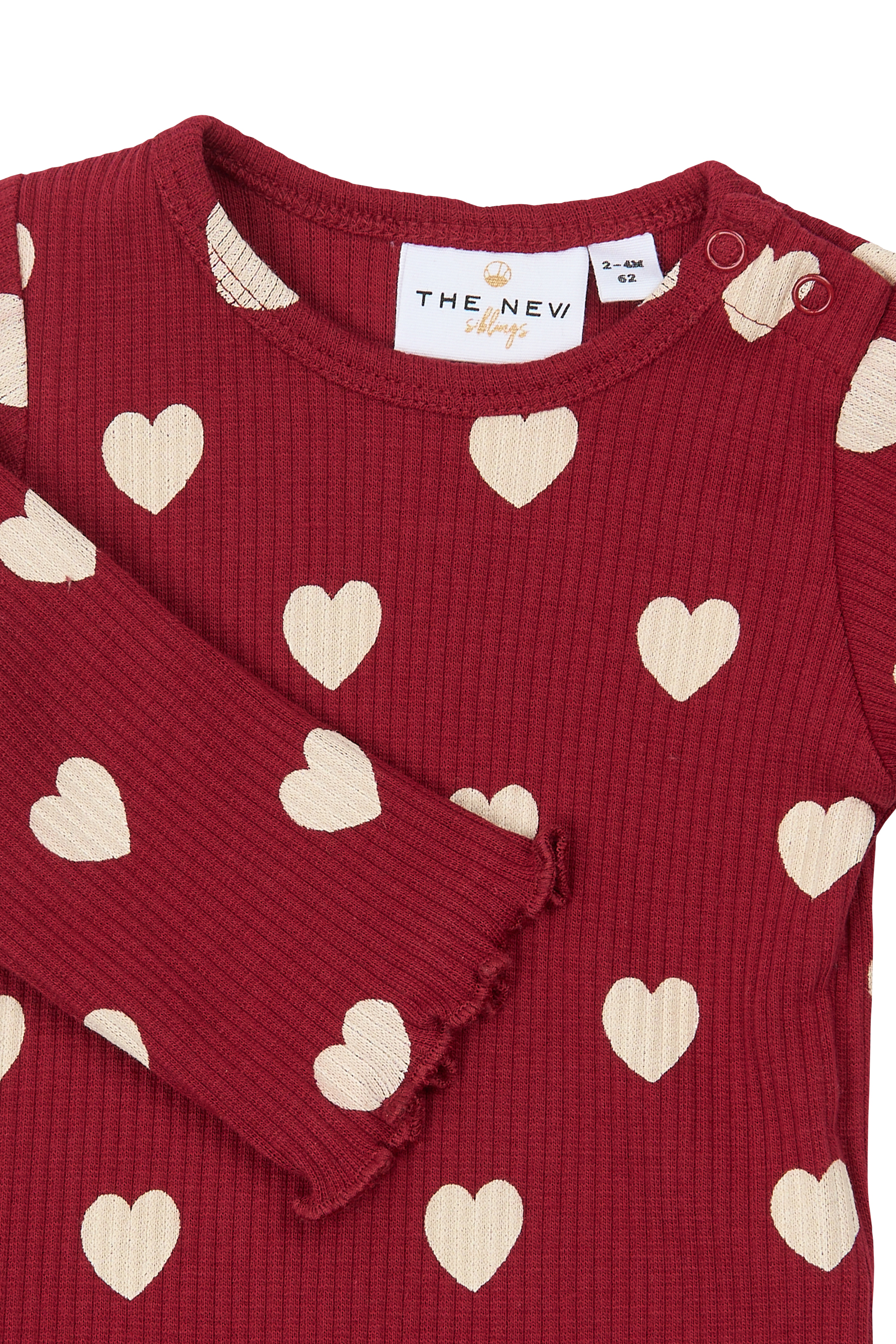 TNSBHoliday Red Heart LS Rib Body Rio Red AOP TN - 3