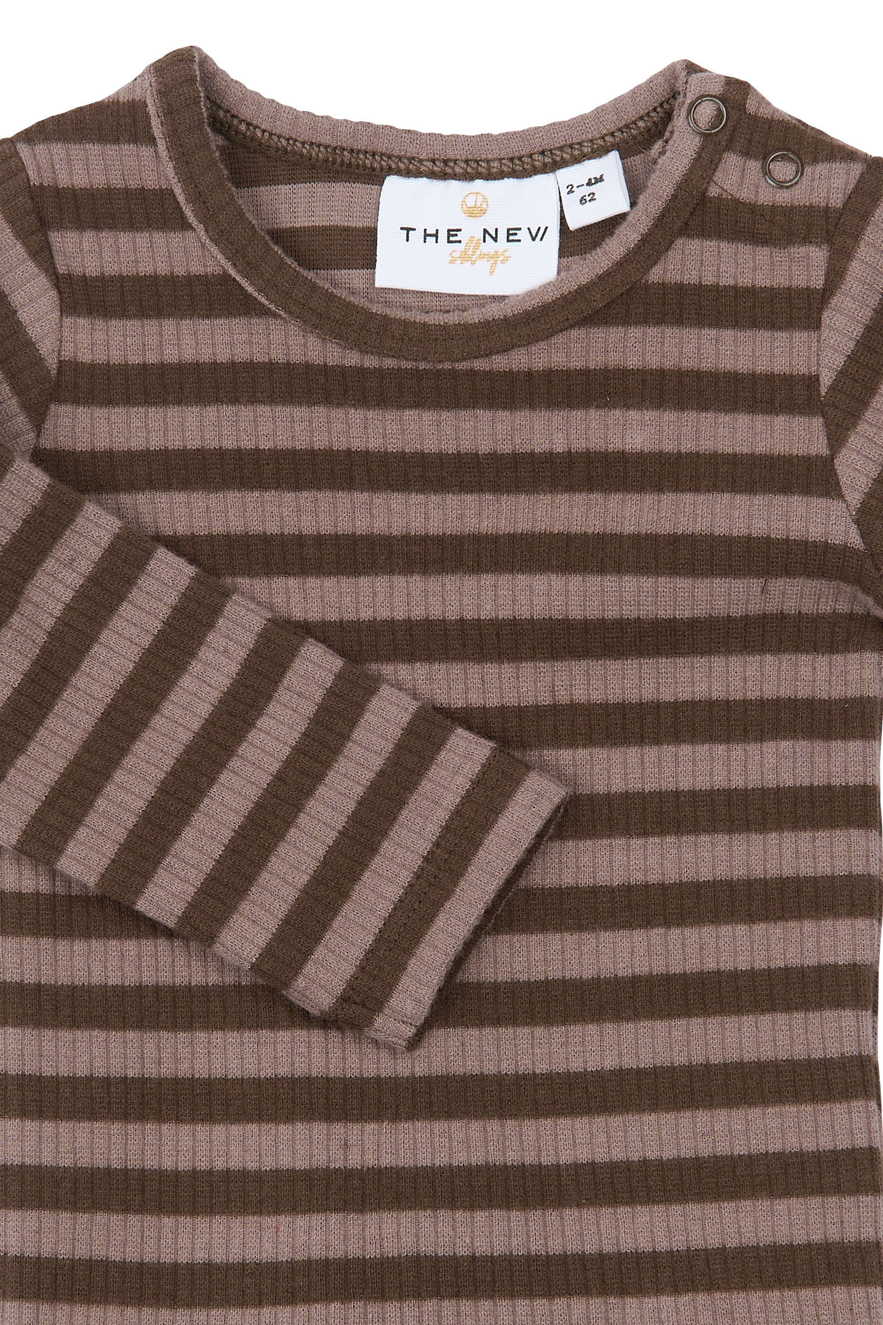 TNSBFro LS Rib Body Chestnut Striped - 3