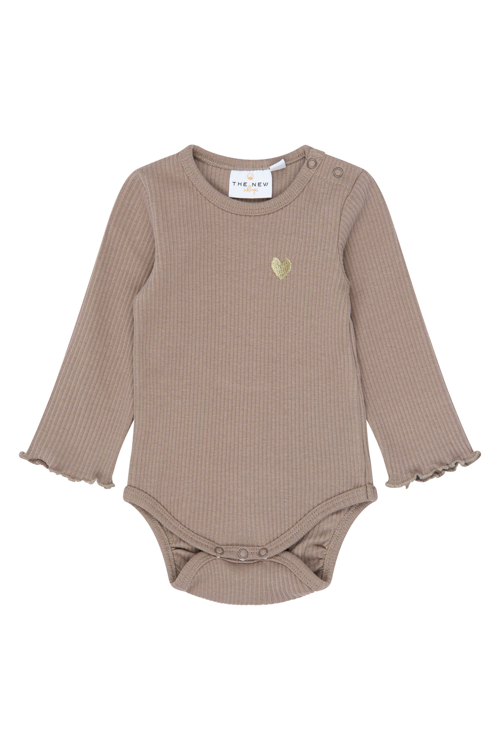 TNSBYanni LS Rib Body Taupe Gray TN