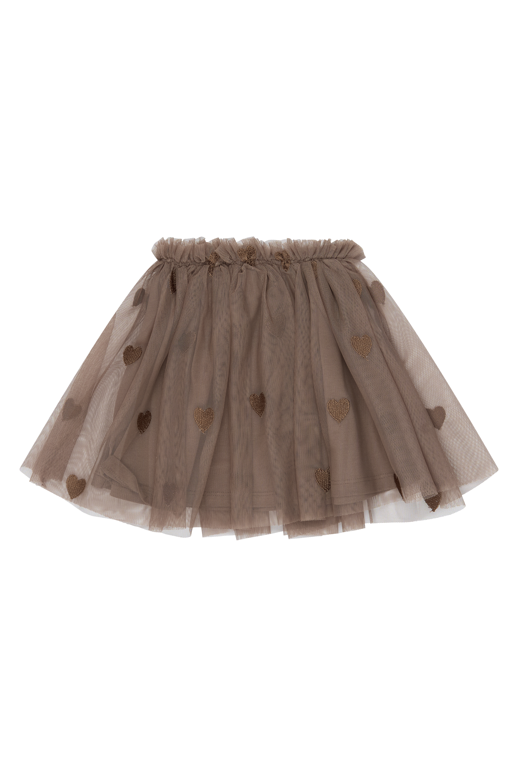 TNSTYna Mesh Skirt Taupe Gray EMB TN
