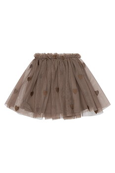 TNSTYna Mesh Skirt Taupe Gray EMB TN