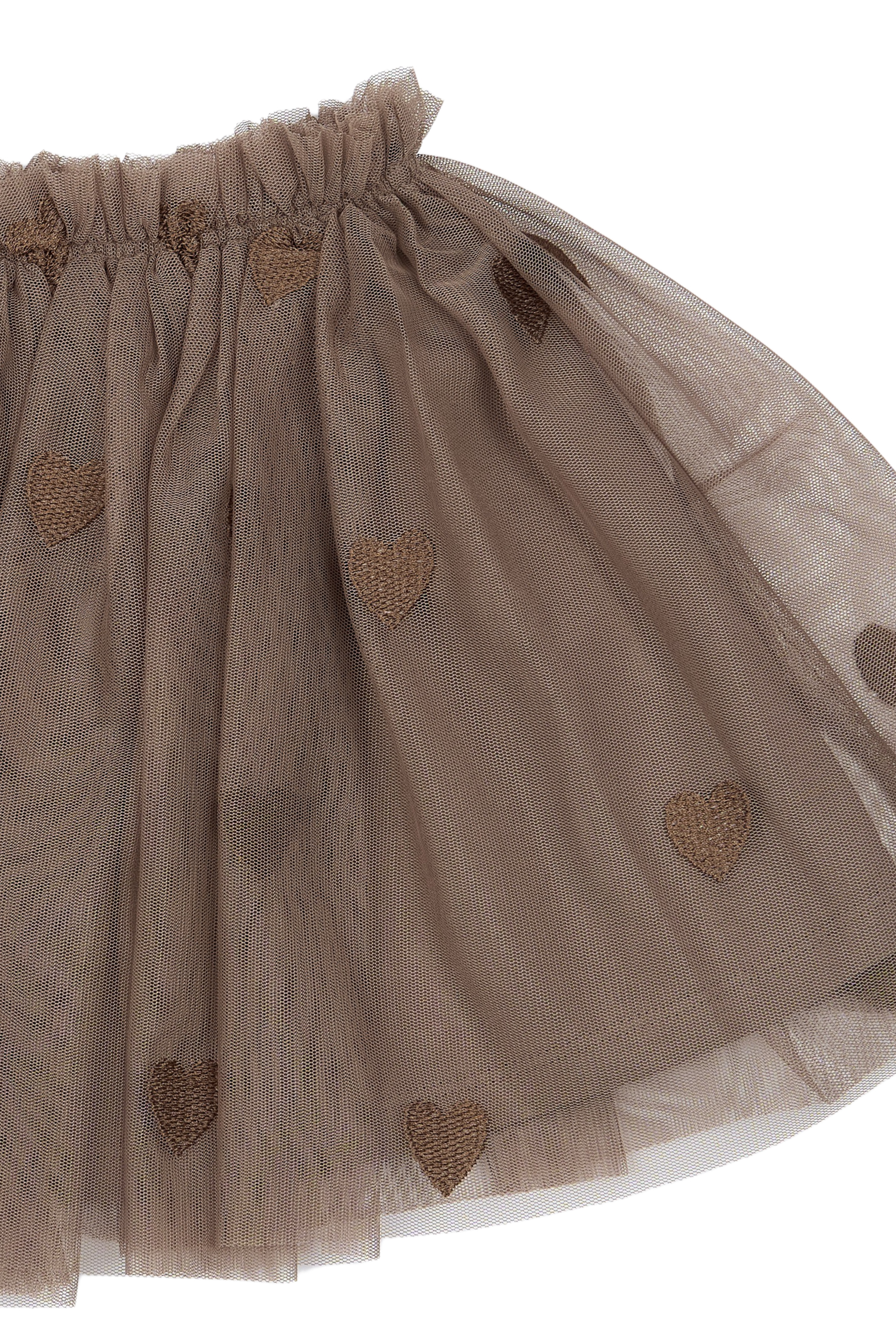 TNSTYna Mesh Skirt Taupe Gray EMB TN - 3