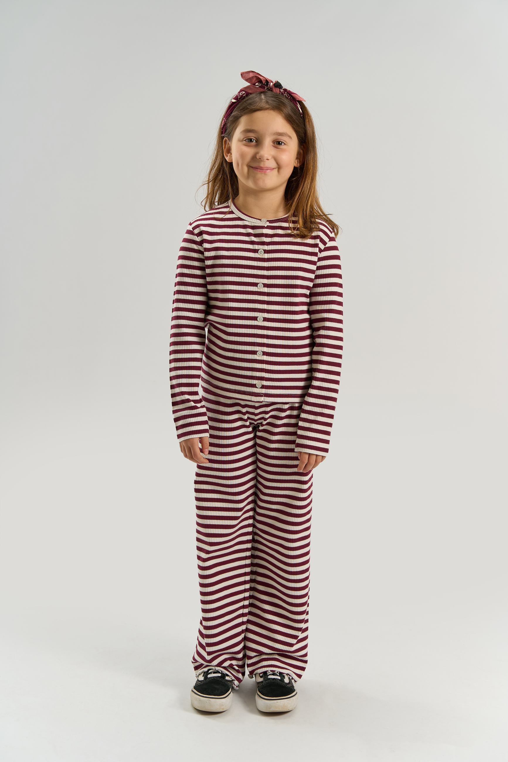 TNMoore LS Rib Cardigan Gardenia Striped - 4