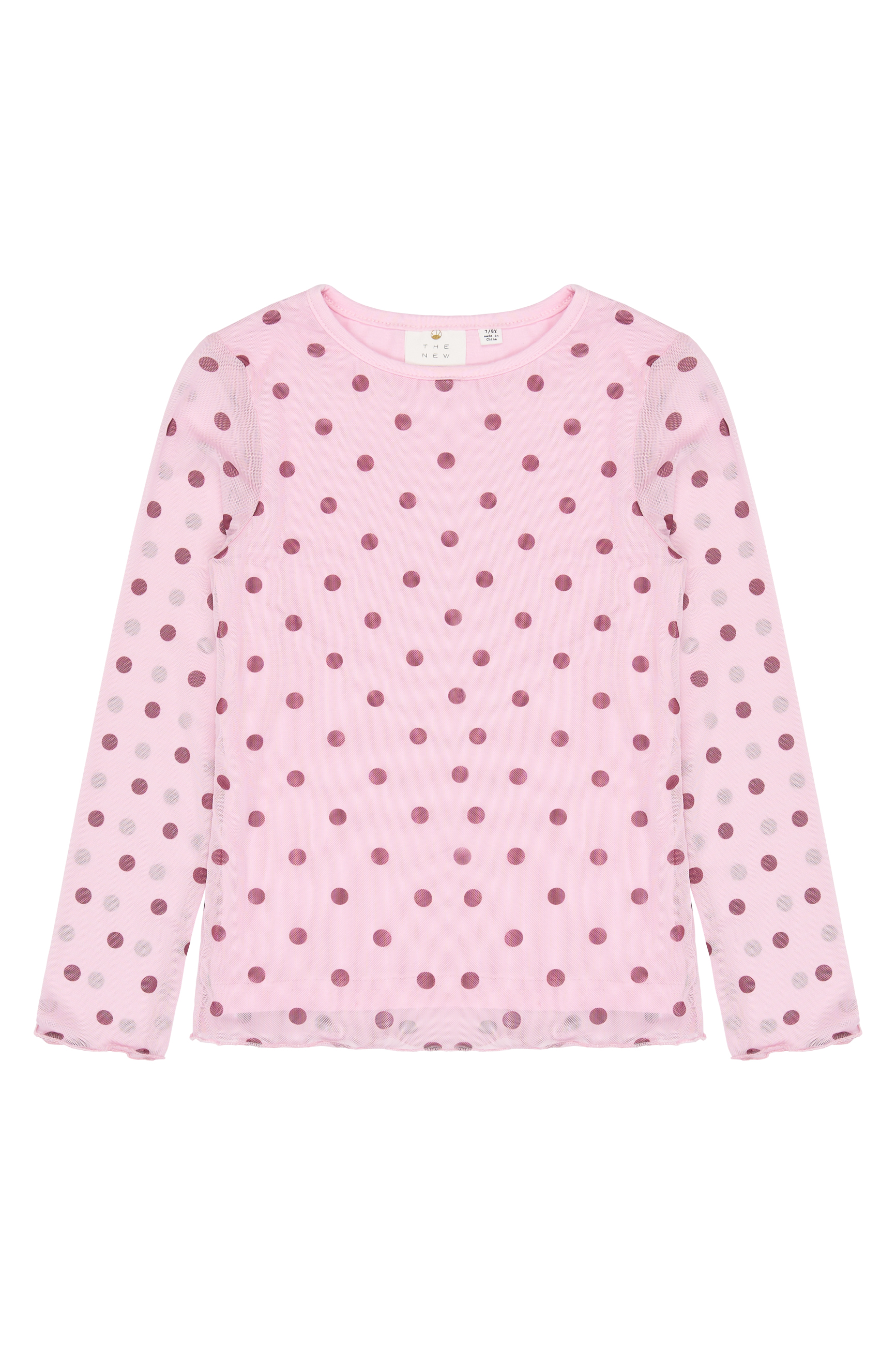 TNVandelia LS Mesh Tee Pink Lavender AOP TN