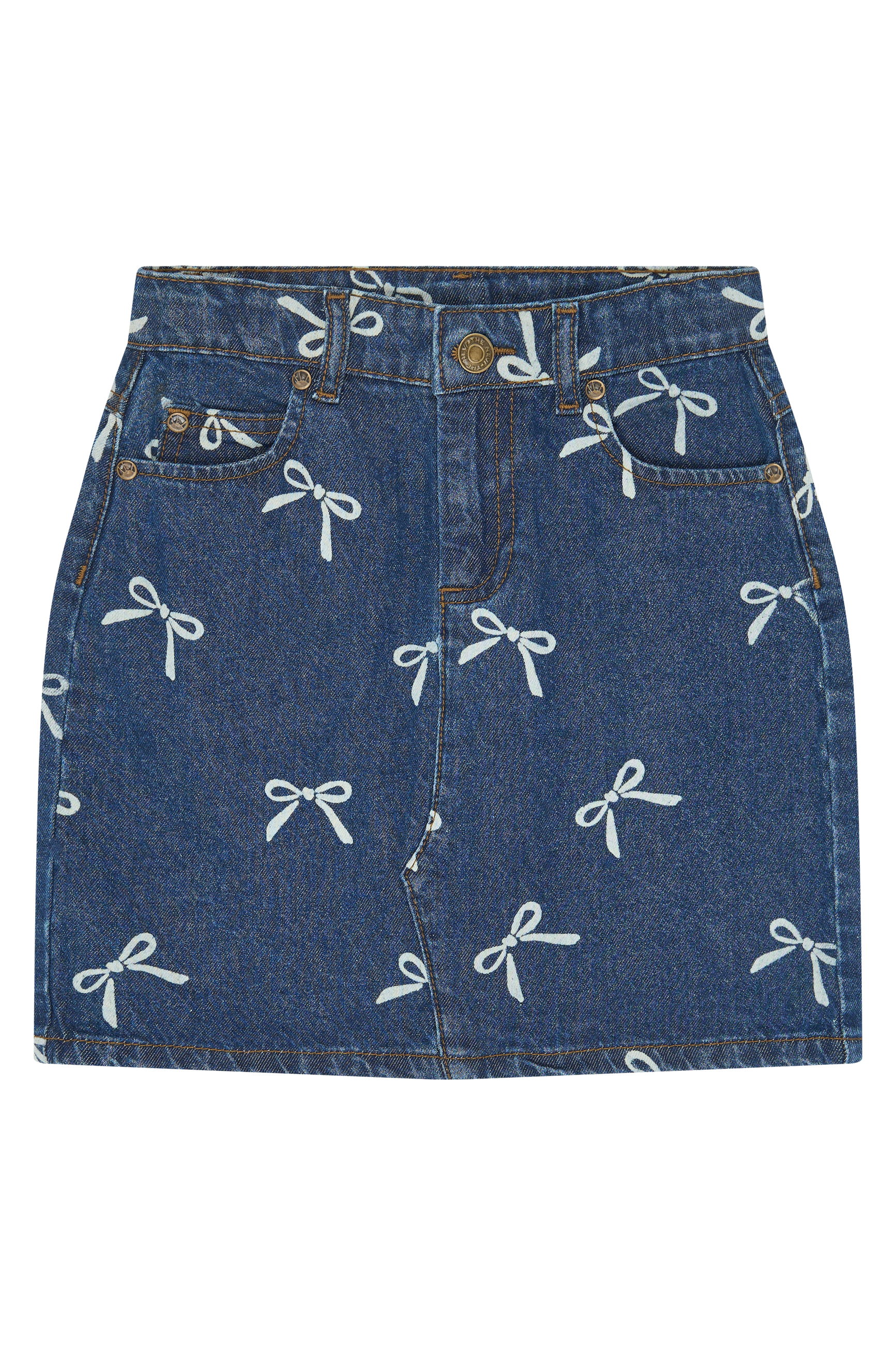 TNVirginia Denim Skirt Medium Blue Denim AOP