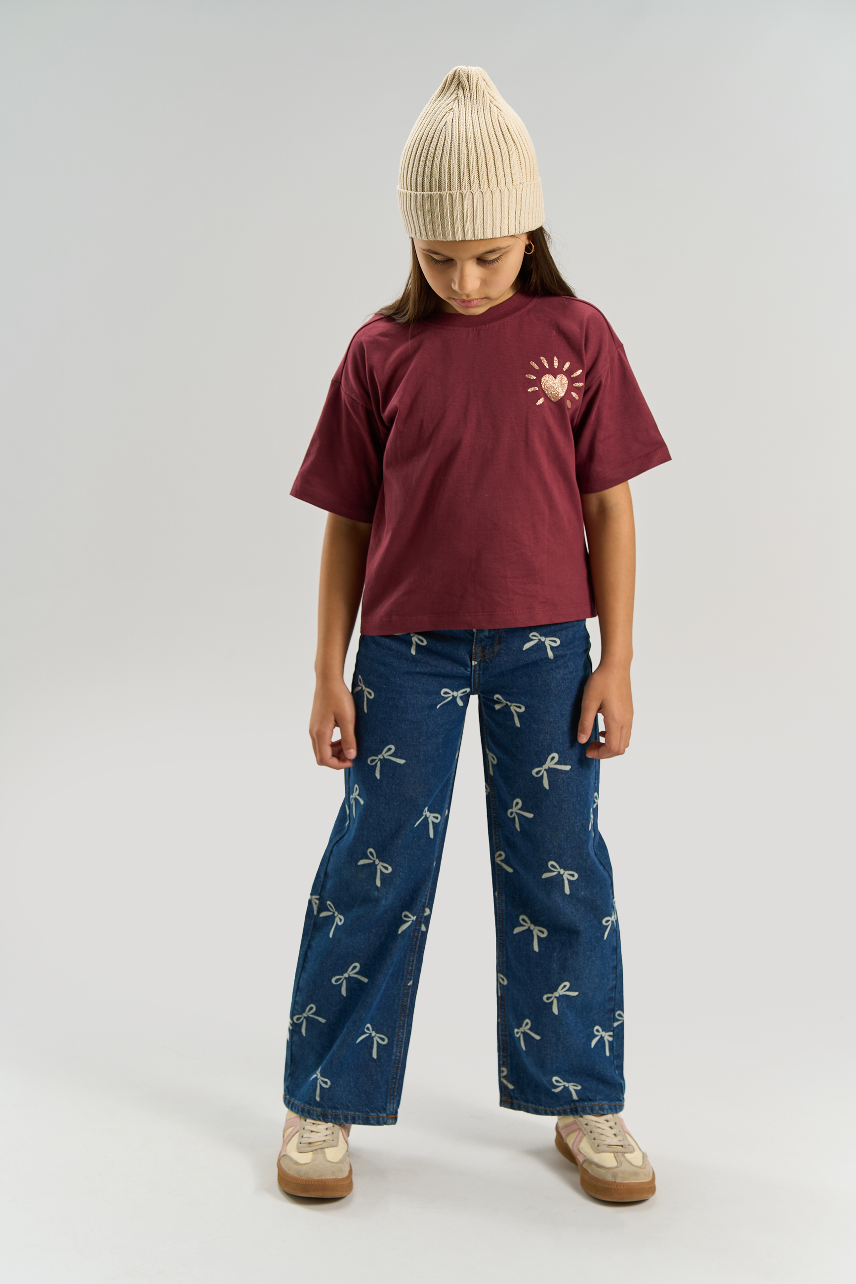 TNVirginia Wide Fit Jeans Medium Blue Denim AOP - 4
