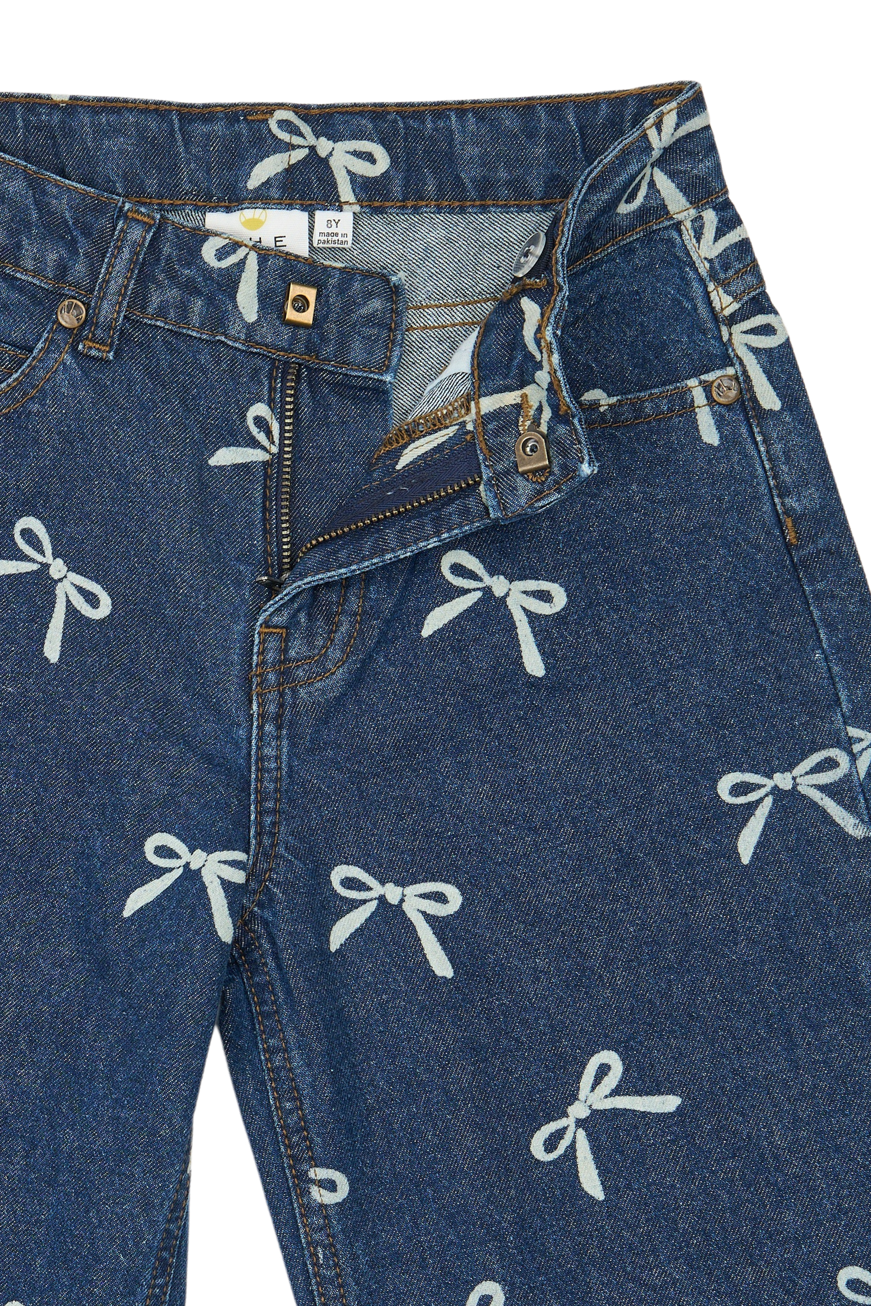 TNVirginia Wide Fit Jeans Medium Blue Denim AOP - 3