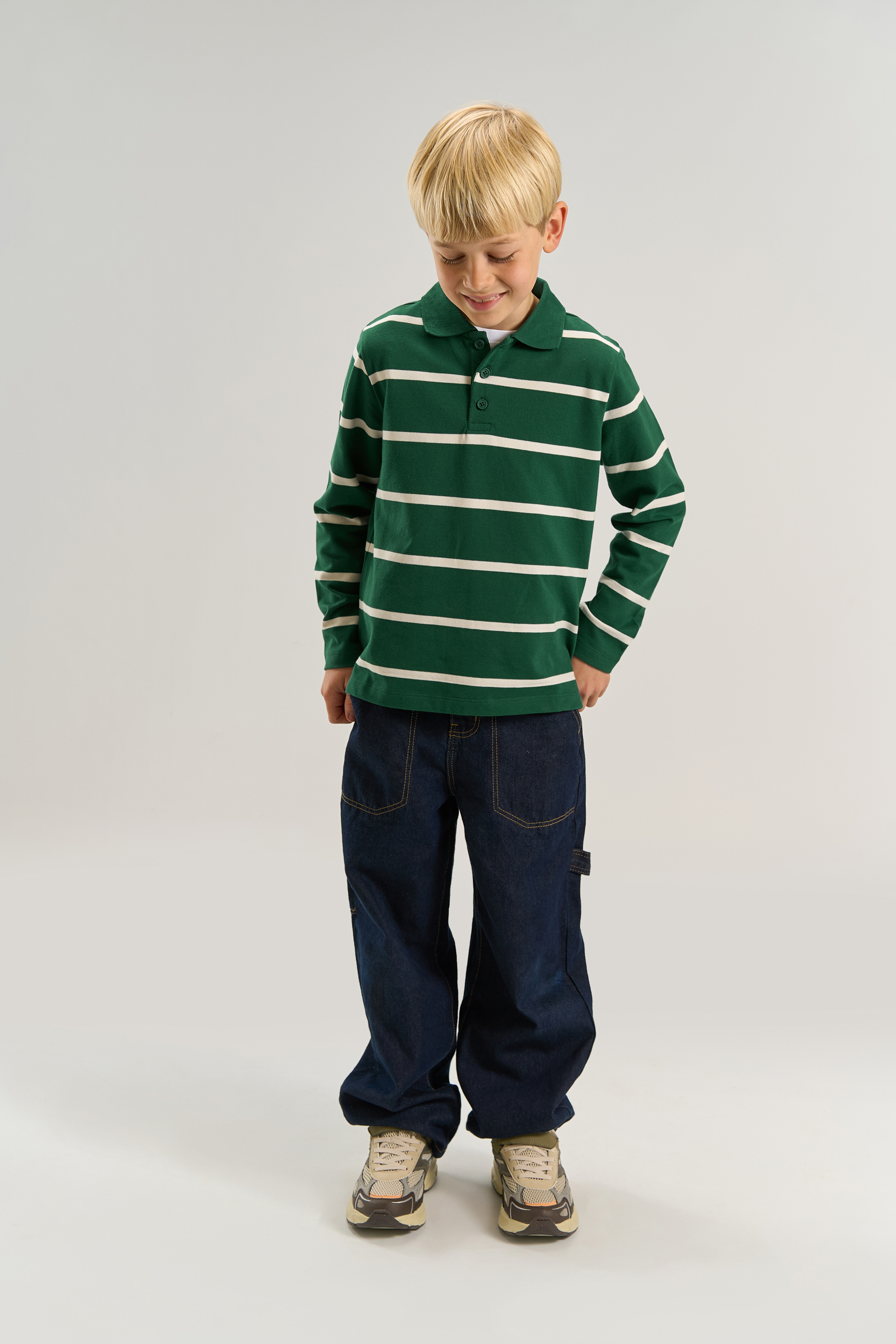 TNVuk LS Pique Polo June Bug Striped - 4