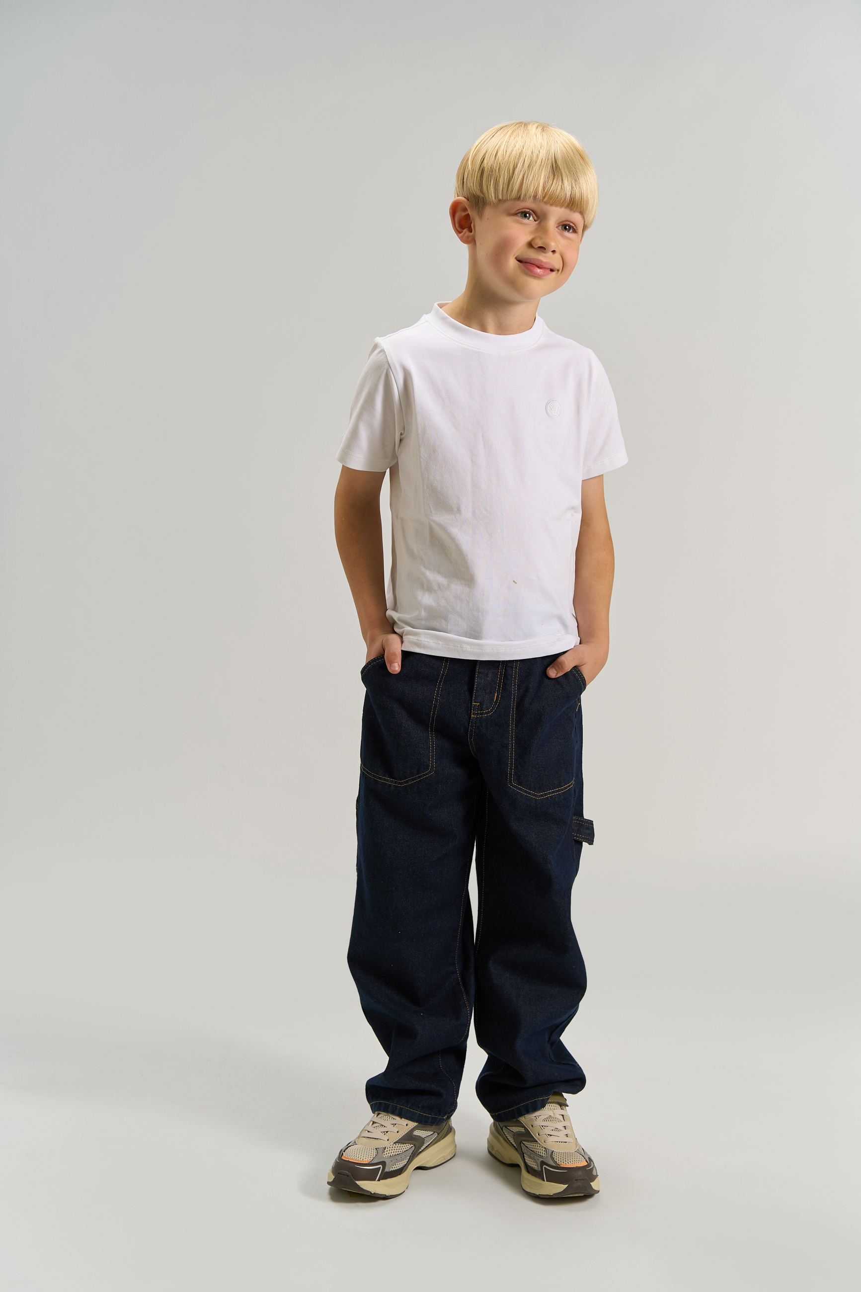 TNBern Baggy Fit Worker Jeans Unwashed Blue Denim - 6