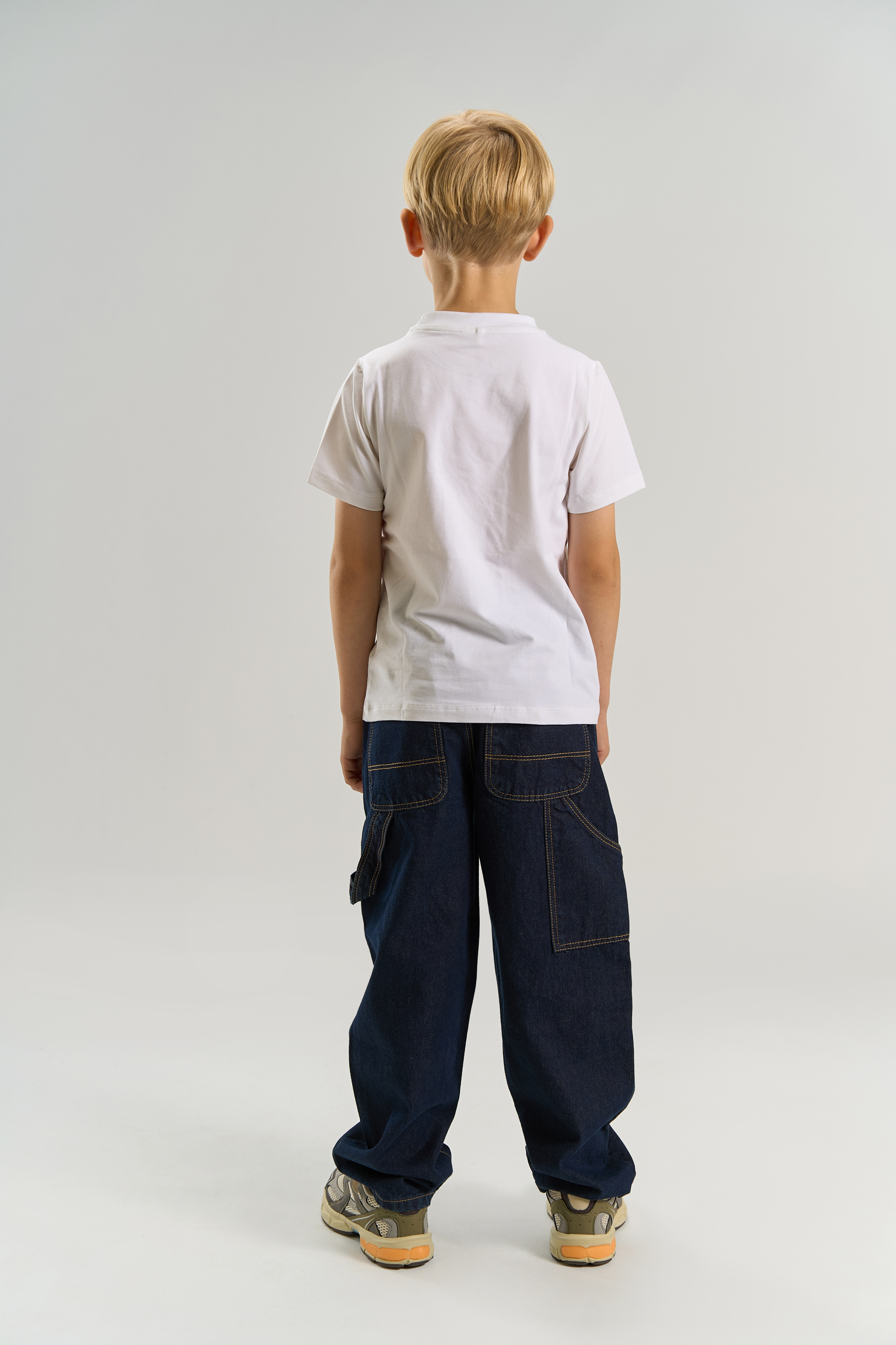 TNBern Baggy Fit Worker Jeans Unwashed Blue Denim - 7