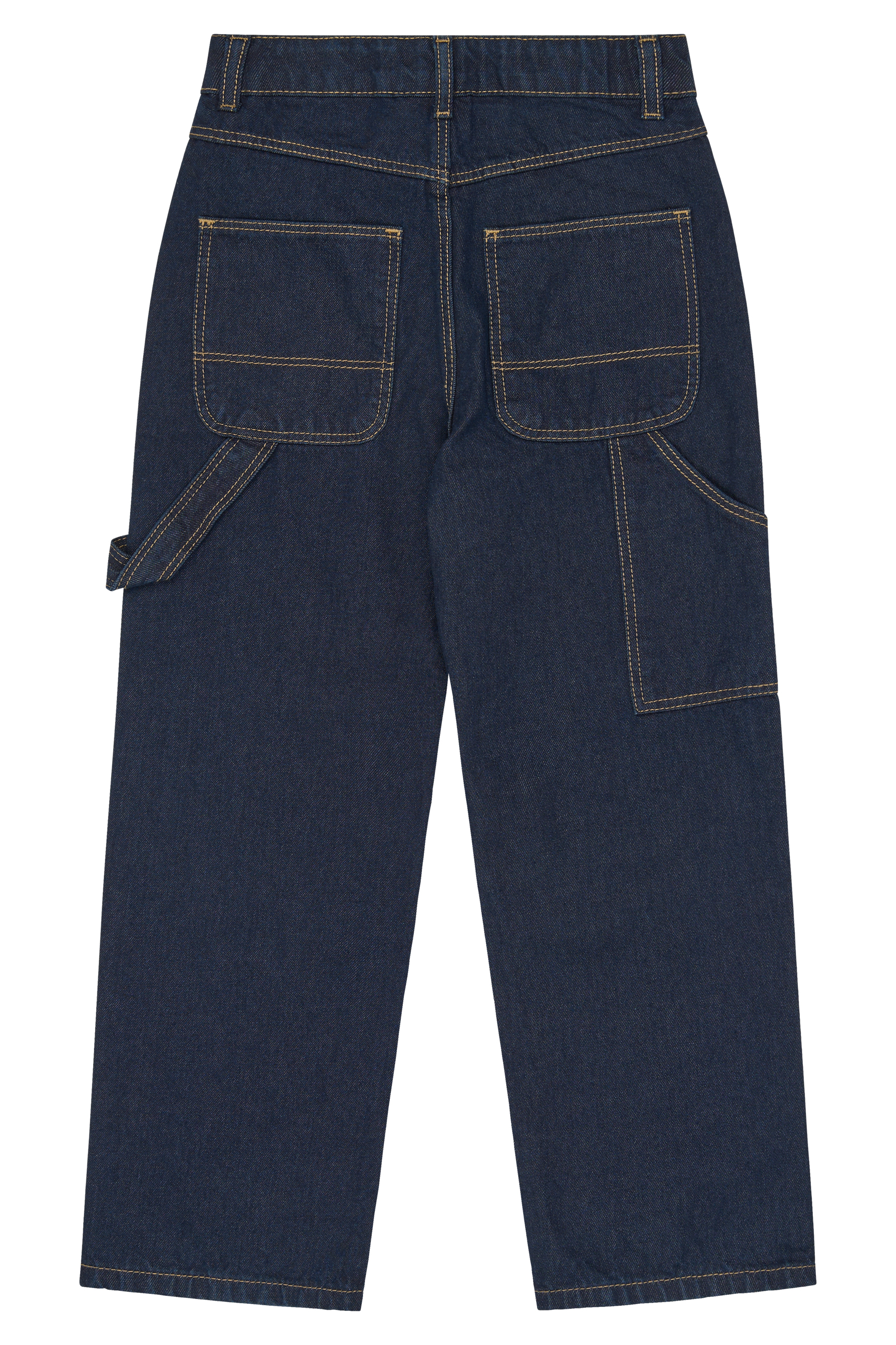 TNBern Baggy Fit Worker Jeans Unwashed Blue Denim - 2