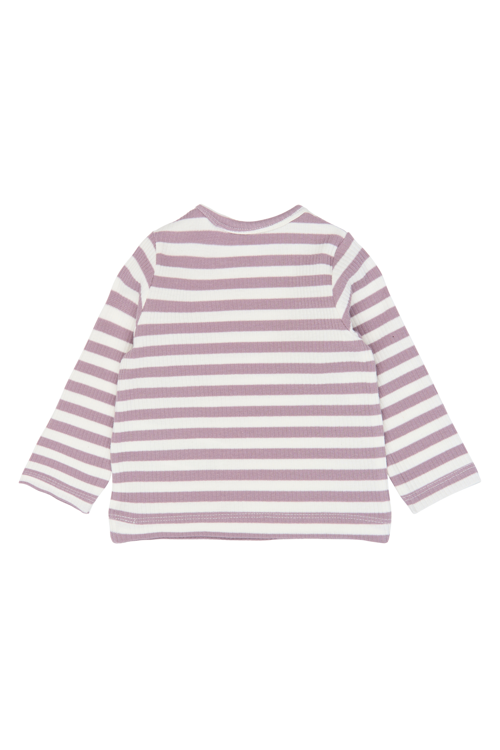 TNSBFro LS Rib Tee Elderberry-Gardenia Striped TN - 2