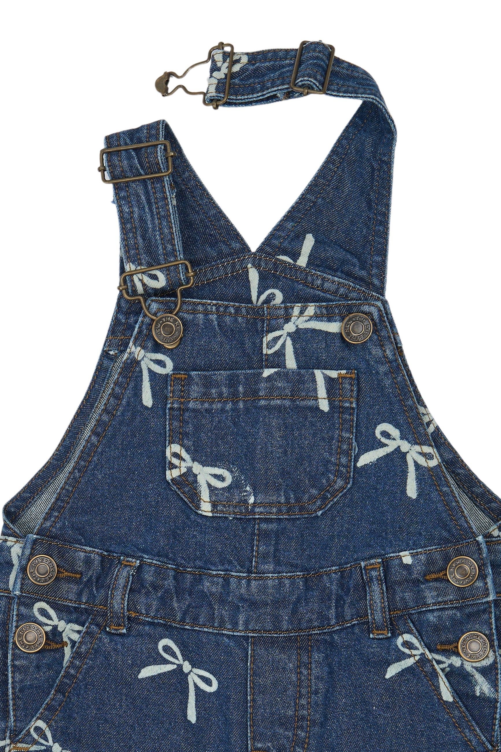 TNSTVinaya Denim Dungarees Medium Blue Denim AOP - 3