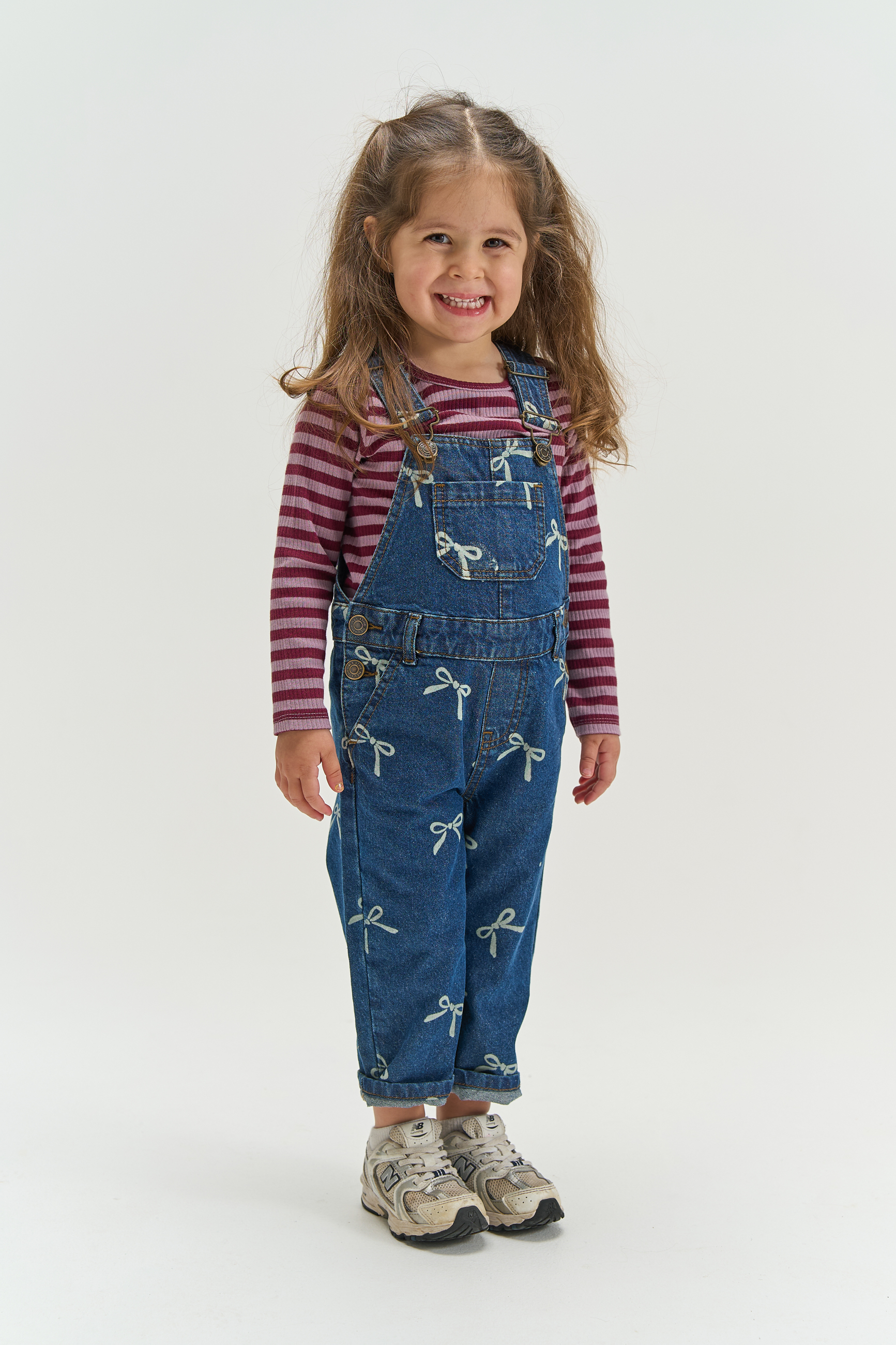 TNSTVinaya Denim Dungarees Medium Blue Denim AOP - 4