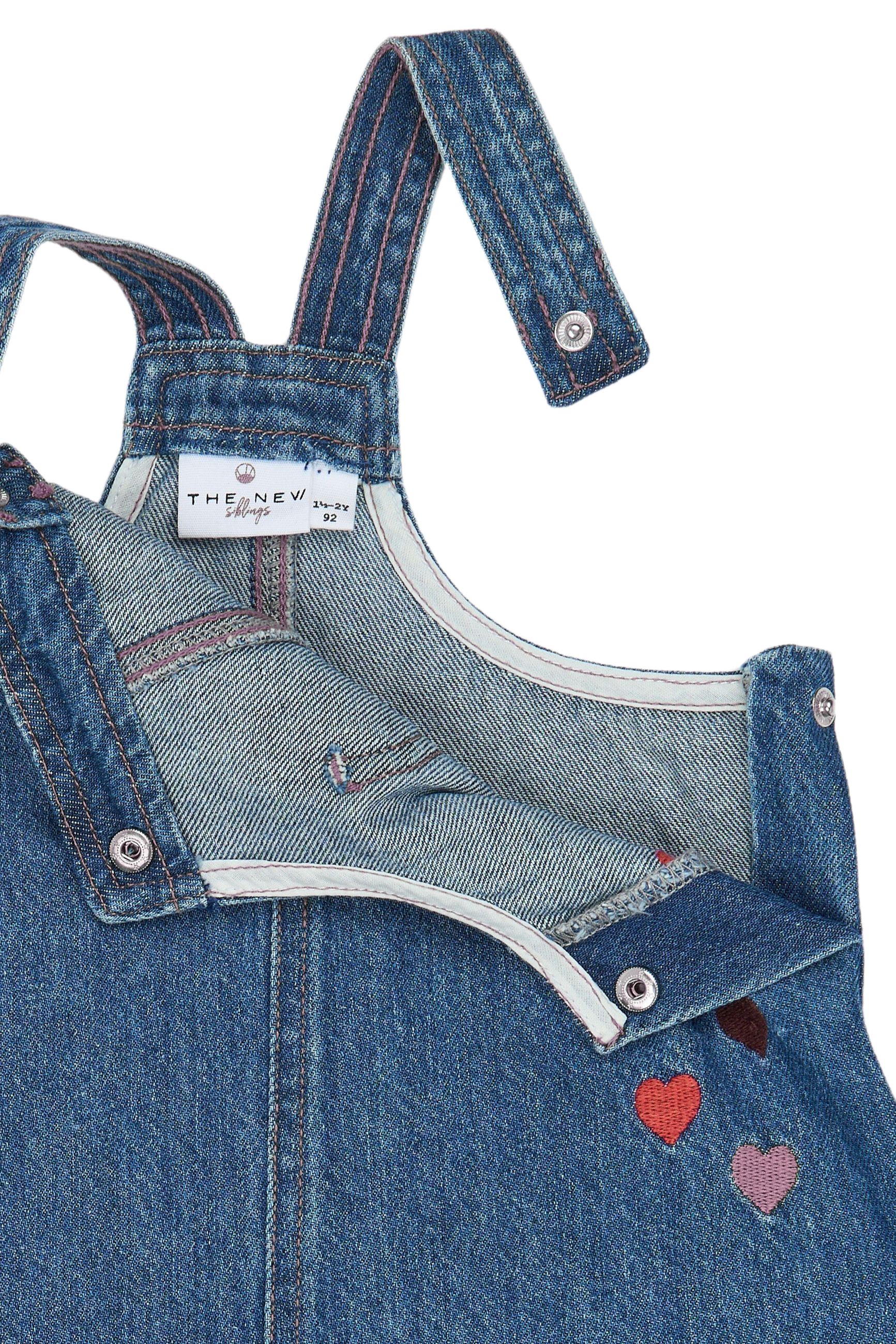 TNSTValora SL Denim Dress Light Blue Denim EMB - 3