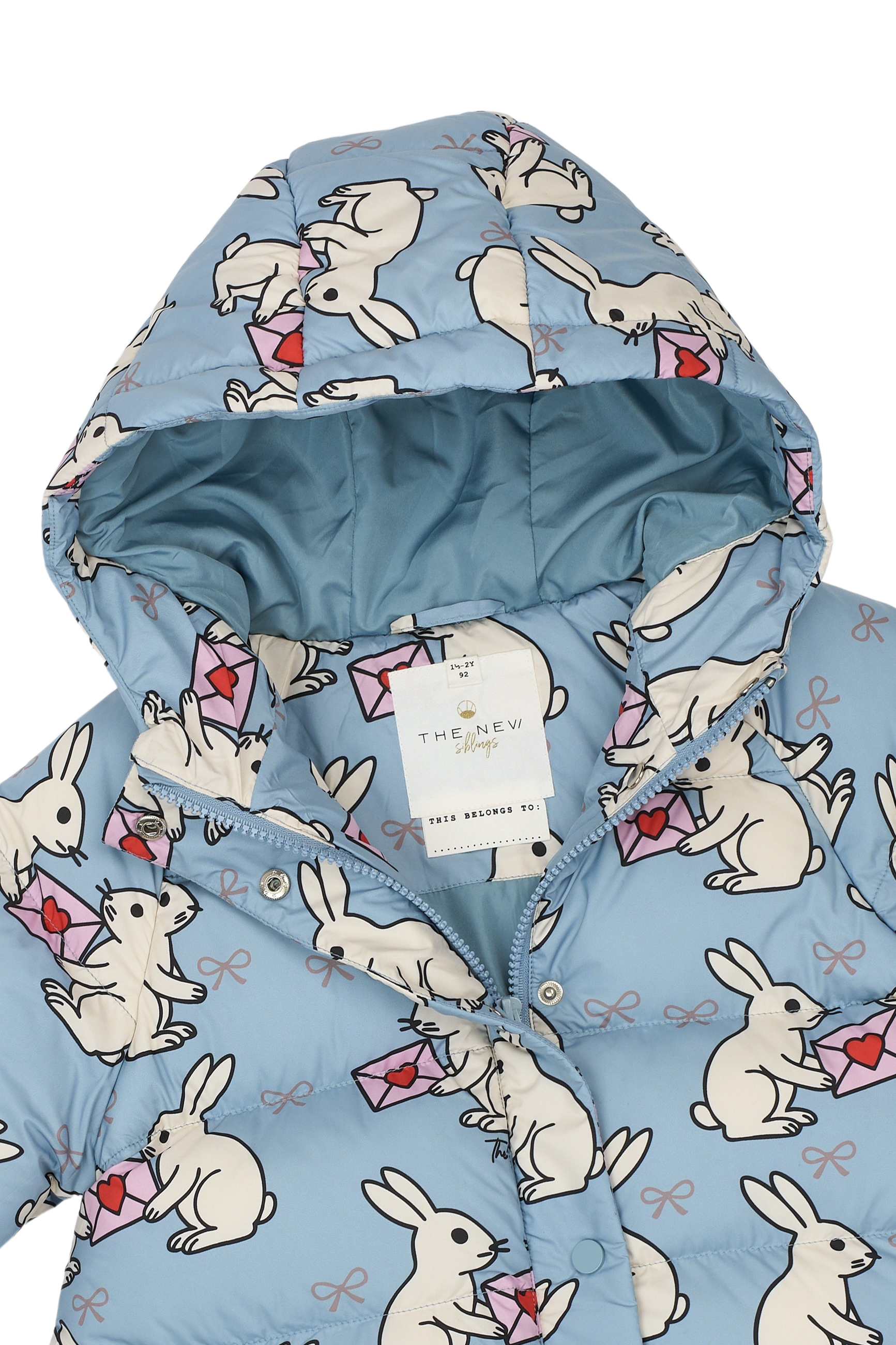 TNSTUmma Puffer Jacket Ashley Blue AOP - 3