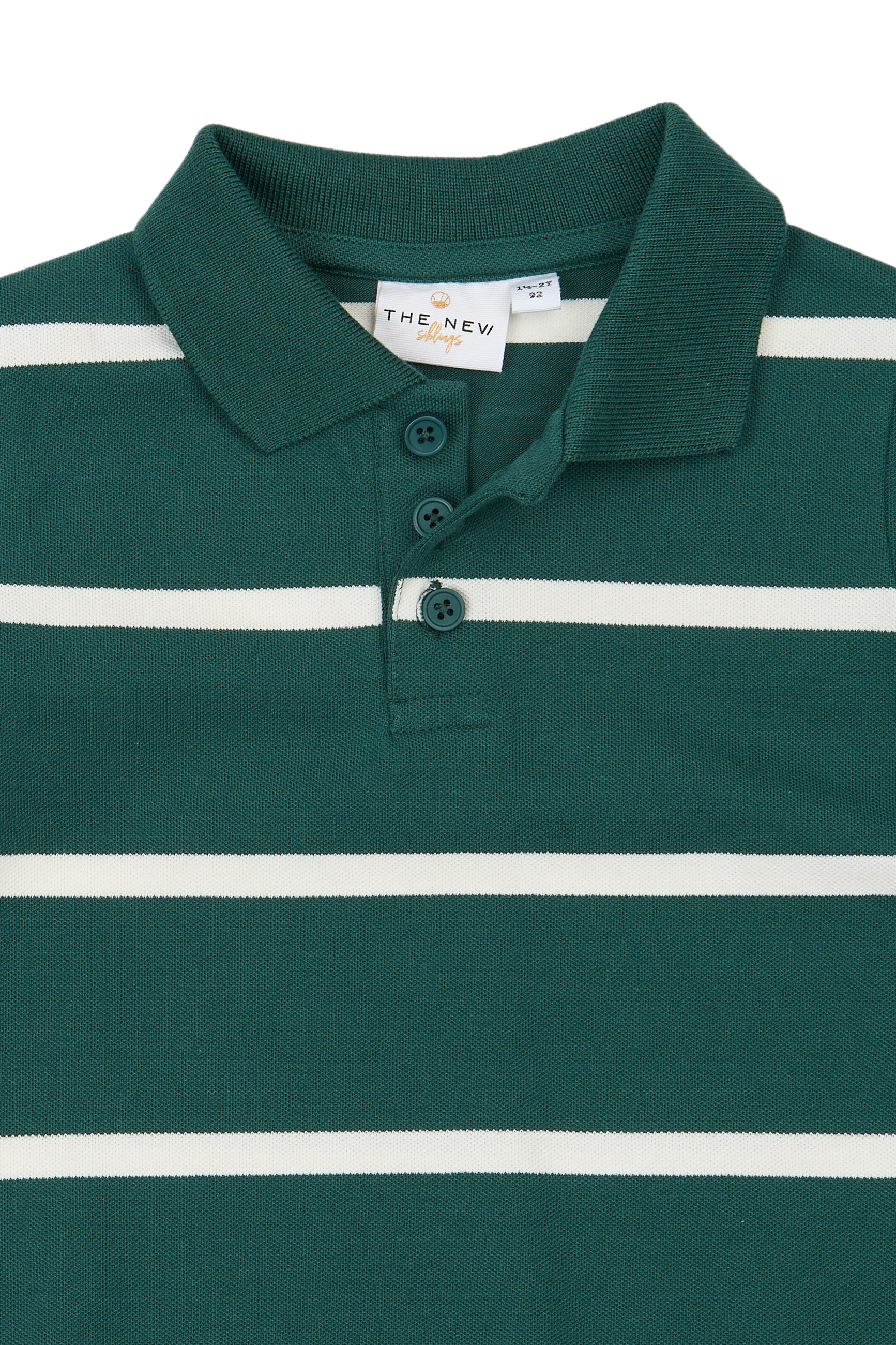 TNSTVix LS Pique Polo June Bug Striped - 3