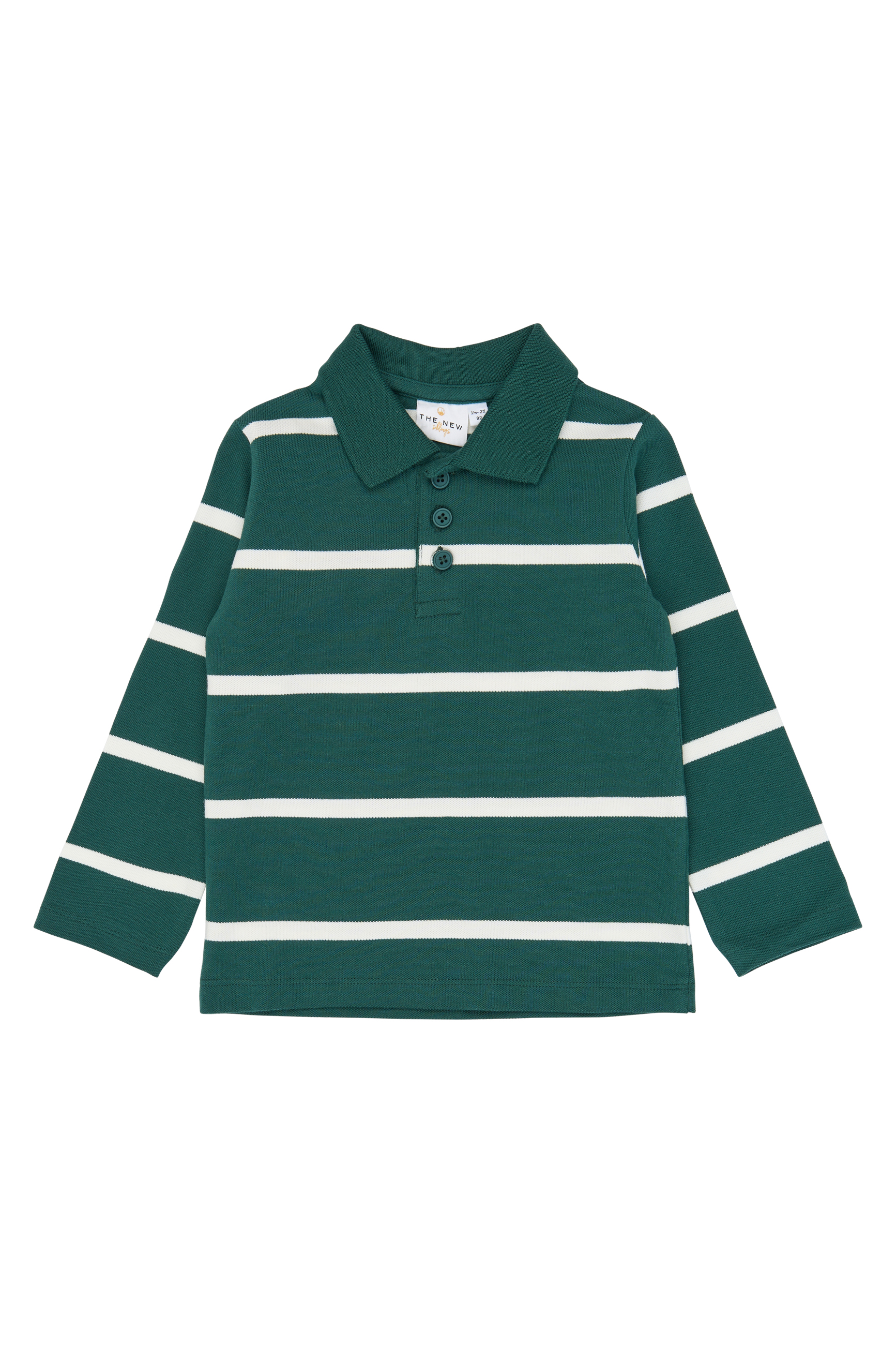 TNSTVix LS Pique Polo June Bug Striped