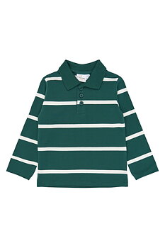 TNSTVix LS Pique Polo June Bug Striped