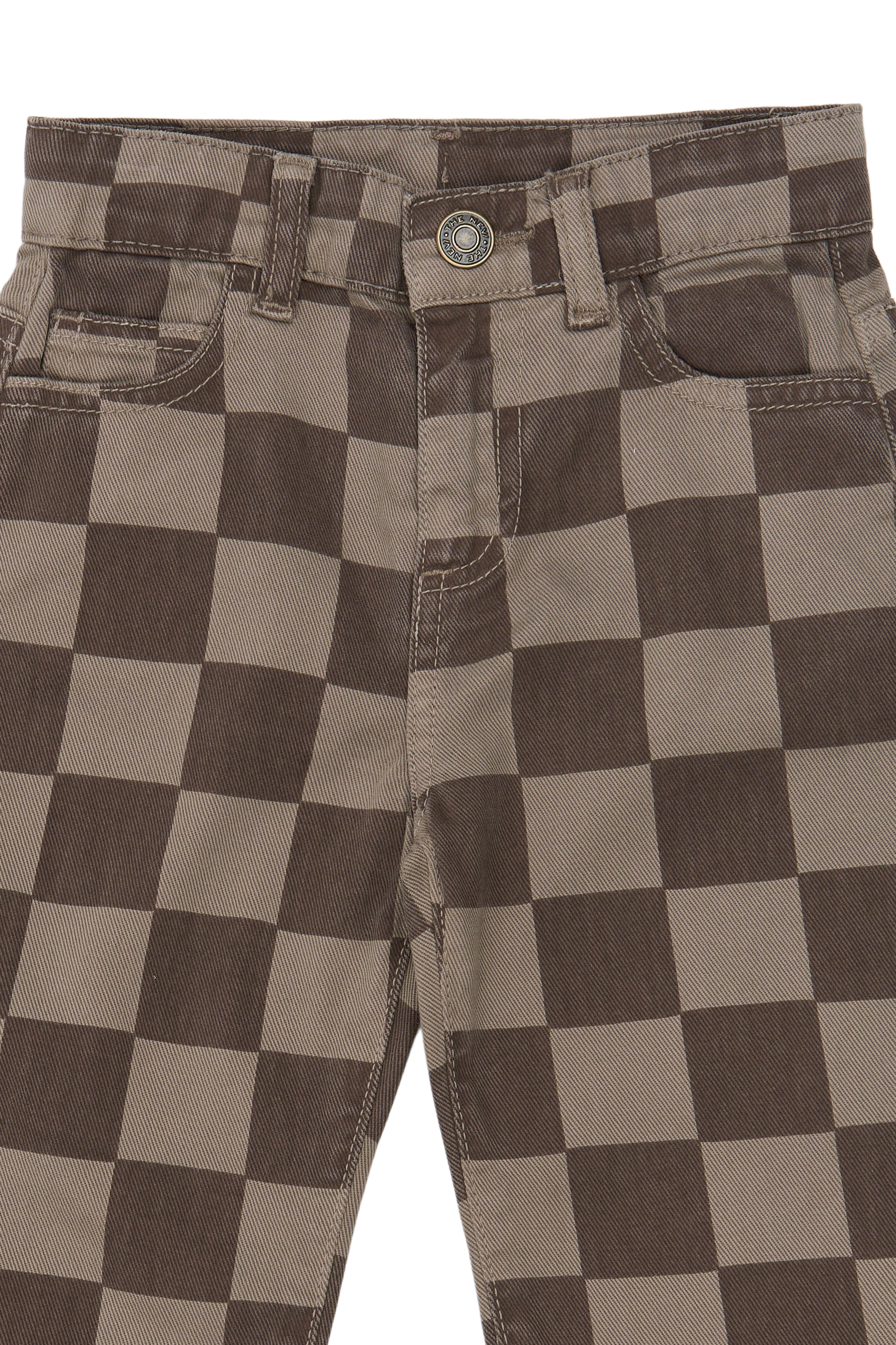 TNSTVondell Baggy Fit Jeans Taupe Gray Check TN - 3