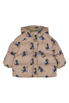 TNSTUwe Puffer Jacket Taupe Gray AOP TN