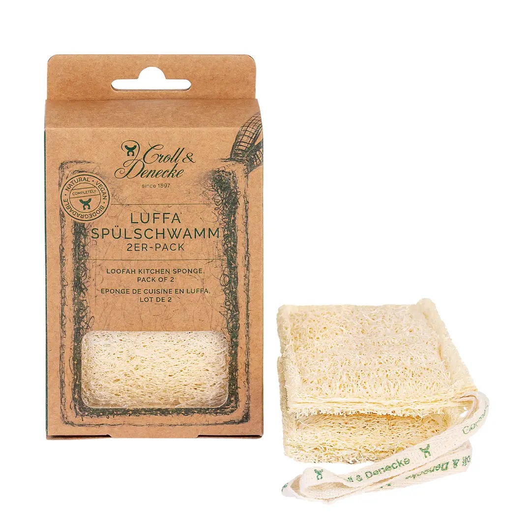 Croll & Denecke Disk- & Rengöringssvamp Luffa 2-pack
