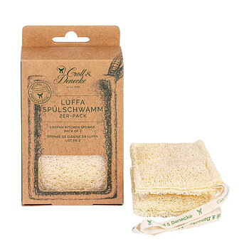 Croll & Denecke Disk- & Rengöringssvamp Luffa 2-pack