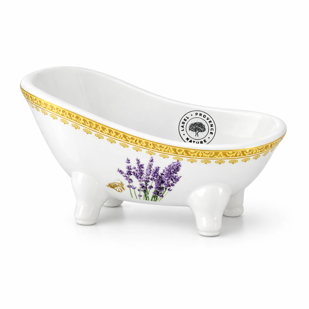 Terra Midi Soap dish Bathtub Porcelain Lavender