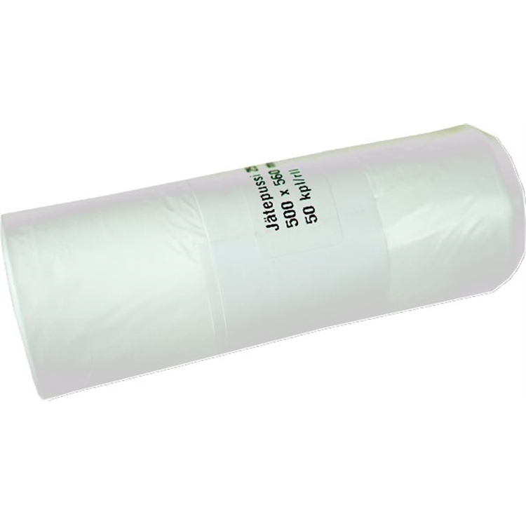 Roskapussi 25L, valkoinen HD-PE/50