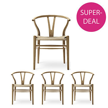 CH24 Y-Stol (Superdeal - Volympris/st vid köp av 4st) Oljad  Ek  - Carl Hansen & Søn