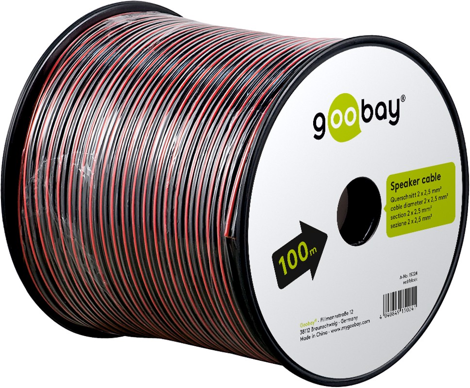 Goobay Högtalarkabel 2x2,5mm² - 2