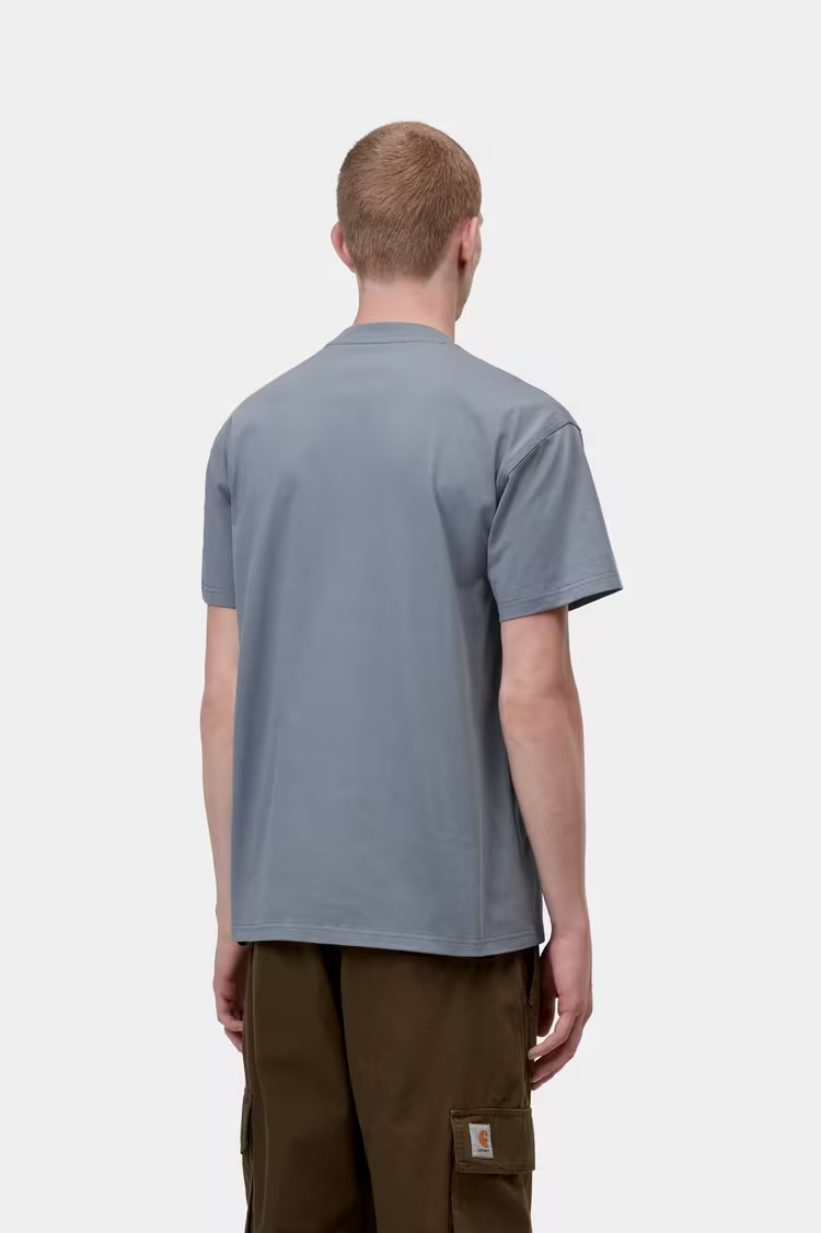 Carhartt WIP American Script T-shirt Shady Blue - 2