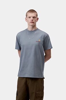 Carhartt WIP American Script T-shirt Shady Blue