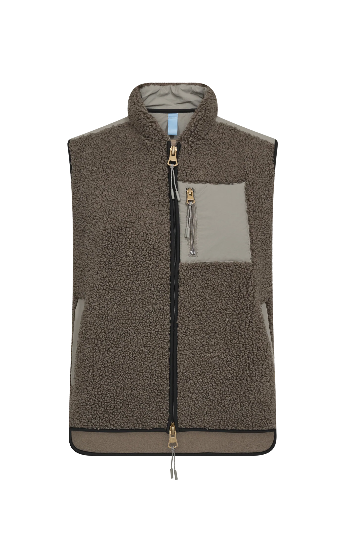 MMRowe Eli Teddy Vest - Dusty Olive - Mos Mosh - 3