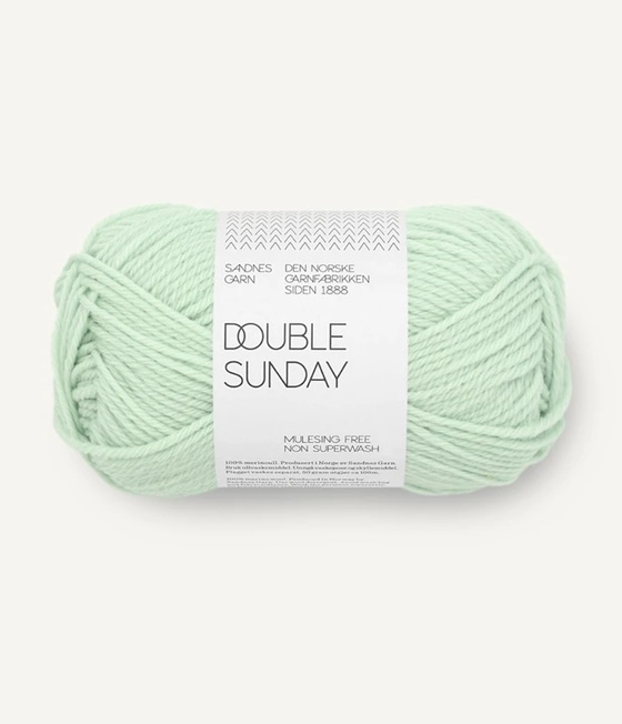 7911 Mint Green Double Sunday Sandnes Garn merino