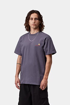 Carhartt WIP American Script T-shirt Shady Purple